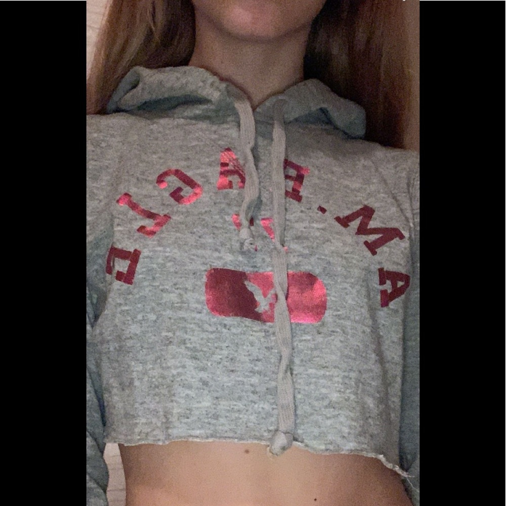 American eagle cropped sweatshirt